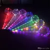 Led Licht BOBO Ballon met Stok Transparante Ballonnen Lichtgevende Led Ronde Bubble Ballon Knipperende Bruiloft bloem staat Feestdecoratie