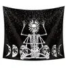 fashion skull tapestry polyester wall hanging Hallowmas decoration printing tablecloth yoga mat beach towel party bar backdrop GWC1870038