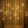 Moon Star LED Guirlande Lumineuse EID Islamique Musulman Fête D'anniversaire Décor Eid Al Adha Eid Ramadan Décoration Pâques Mariage Décor 210408