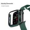 Étui à couvercle en verre pour Apple Watch Series 7 6 5 4 3 2 45mm 41mm 42 mm 38 mm Hard PC HD Écran de pare-chocs de pare-chocs Protecteur Iwatch 74264354