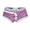 Homem Underwear Gay Underpants Ropa Interior Hombre Botões de Algodão BoxersHorts Homens Boxer Low-Ascendentes Para Hombre Calzoncillo Hombre LJ201110