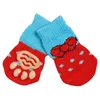 Hond zomerschoenen huisdier anti slip gebreide sokken kleine honden kat dikke warme pootbeschermer booties accessoires