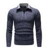 Negizber Autumn Winter Mens tröja Solid Slim Fit Pullovers Men Sweaters Casual Thick Fleece Turtleneck Sweater Men 201221