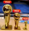 Personalize o basquetebol dourado campeonato copo do troféu da liga do troféu fãs de resina de lembrança