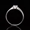 0,5-1CT D Färg Man Moissanit Ringar Slim S925 Sterling Silver Platin Plated Men Bröllop Ring Fine Smycken Diamond Tester J1208