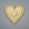 12pcs / sac 150mm vierge blanc inachevé coeur d'artisanat de coeur de bois laser décoration de mariage en bois enseignement accessoires de bricolage 001001065 201201