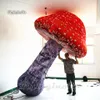 Modelo de balão de cogumelos infláveis ​​grande e inflável Réplica de cogumelos para parques temáticos e decoração de festa do festival de música
