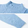 Tigena meio suéter de turtleneck mulheres outono inverno de manga longa pulôver camisola feminino de malha tops jumper senhoras knitwear 201221