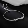 Ruifan Fashion Box Chain Bowknot 925 Sterling Silver Bracelet Female Cubic Zirconia Womens Bracelets Wedding Jewelry YBR057 CX20069219188