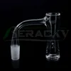 Beracky Full Weld Auto-Spinner Banger al quarzo fumante con bordo smussato con fori rotanti Tourbillon Stile unico a clessidra Chiodi senza cuciture per bong in vetro Dab Rigs