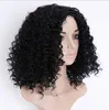 Ombre Syntetisk Afro Kort Kinky Curly Lace Front Paryker med Baby Hair Heat Resistant Top Fiber Paryker för svarta Kvinnor N18