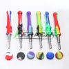 DHL !!! Kit de NC de silicone com quartzo / dicas de titânio 14mm silicone nc kits mini nc ferramenta DAB para vidraceiros de água Bongs Dab Rigs fumar