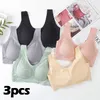 VIP link 3 pcs plus size látex sutiã sutiã sutiã para mulheres underwear bh push up bralette com pad colete bra 220311