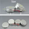 30g Small Aluminum Jar Empty Coffee Bean Packing 30ml Cosmetic Lip Balm Cream Container Black Silver Gold Pink Red Free Shipping