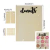 209 Sticks Wooden Donut Wall Donut Display Holder Wedding Party Table Decoration Baby Shower Donuts Birthday Party Supplies 200923585392