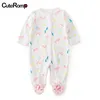 3-12 M Unicorn Rompers Lace Girl Romper Bomull Nyfödd pojke Onesie Kids Kostym Bebek Tulum One Piece Baby Kläder LJ201023