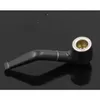 Mini Small Pipes Portable Plastic Tobacco Pipe Fashion Creative Black Filter Pipe Cigaretthållare Rökning Tillbehör Plast CRA9641874