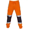 Mode Männer Straßen Arbeit Hohe Sichtbarkeit Overalls Casual Tasche Arbeit Casual Hosen Hosen Herbst Reflektierende Hosen H1223