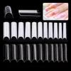 550 Pcsbag ExtraLong False Nail Tips C Curved Full Cover Fake Nail Tip Clear Nature Acrylic Nails DIY Salon Manicure Supply9950938