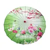 Retro Manual Oil Paper Umbrellas Long Handle Dance Performance Craft Umbrella Fashion Printing Waterproof Props Parasol RRA12594