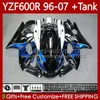 Bodywork For YAMAHA YZF600R Thundercat YZF-600R YZF600 R CC 600R 86No.36 YZF600-R 1996 1997 1998 1999 2000 2001 600CC 2002 2003 2004 2005 2006 2007 Fairing blue black blk
