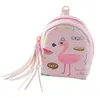 Hot sale Flamingo Bag Shaped Keychain Coin Purse Zipper Small Wallet fashion Keychain Handbag Purse mini children money pouch