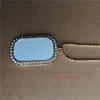 Sublimation Blindgerundete Rechteck -Halsketten Anhänger mit Bohrkette Anhänger Tranfer Druck verbraucht 15pcslot Q11133496581