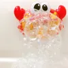 Bubble Crabs Baby Bath Toys con música Funny Bath Bubble Maker Jabón Bubble Machine Regalo para niños Kids Colorful Boys LJ201019