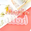 Silicone Mold Hello Love Live Blessed Epoxy Resin Moulds DIY Ornament för hemmakontor Bröllopsinredning RRA11350