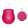 Vibrateurs de succion vaginale en forme de Rose ventouse de mamelon érotique ventouse orale Stimulation du Clitoris vibrateurs puissants jouets sexuels pour les femmes