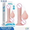 NXY Dildos 9-inch Ejaculatory Penis, Kemer ile Gerçekçi Anal Seks Oyuncak, Zorla Gerçek Penis Emme Kupası1210