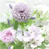 7 grenar konstgjorda blommor bukett falsk peony silke hortensia brud hand blomma bröllop hem mittpieces dekor jk2101xb