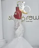 신부 가운 우아한 레이스 아소 에비 웨딩 드레스 2022 스트랩 머메이드 플러스 사이즈 얇은 명주 그물 섹시한 연인 Vestidos de Noiva Mariee