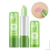 Baume à lèvres à l'aloe Vera longue durée, rouge à lèvres vert nutritif, hydratant, température magique, changement de couleur, maquillage Lipp8969481