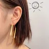 Mode-Statement Ohrringe 2020 Neue Geometrische Matte Gold ohrringe Für Frauen Hängen Baumeln Ohrringe Tropfen Ohrring modernen Schmuck