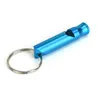7 Färger Whistle Keychain Pendant Noise Maker Mini Portable Outdoor Emergency Survival Metal Whistles