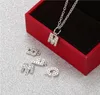 Micro Pave Configurações Zircon Carta Inicial Charms Pingentes para Colar Big Brinhos Pequenos Findings Jóias Mix Atacado