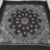 Sciarpe 60 * 60 cm 100% cotone nero rosso hip-hop paisley bandanas sciarpa punk skull bandana fascia avvolgente per uomo / donna