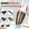 Freeshipping mais novo 120W 12V aspirador de pó 5000PA Super sucção portátil Cordless Handheld recarregável Car Vacuum Cleaner Wet / Dry dupla Us