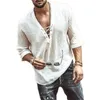 Men's T-Shirts Fashion Men Summer Casual Hippie T-Shirt Middle Sleeve Loose Beach Tee Tops Black White Apricot1