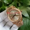 BP Top Wristwatches Men Klockor 228345RBR 228345 40mm Stainless Luminescerande Rose Gold Diamond Cal.2813 Rörelse Automatisk mekanisk Mens Luminescerande Klocka