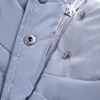 Reflektierende graue Reißverschluss-übergroße Damenjacken Langarm-Knopf lose dicke abgeschnittene Jacke Sexy Streetwear-Mantel Winter