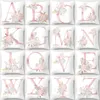 18*18inch Pink Letters Soft Pillowcase Peach Skin Office Sofa Cushion Pillow Case Living Room Seat Decorative Cushion Cover VT1784