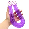 Doppelkopfdildo, flexibel, lang, mit zwei Enden, Penis, Analmasturbator, Sexspielzeug für Lesben4634045
