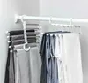 5 Layers Multi Functional Clothes Hangers Pant Storage Cloth Rack Trousers Hanging Shelf Nonslip Clothing Organize sqcQhI sports25321644