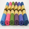 6/8mm TPE Épais Tapis De Yoga À Motifs De Couleur Unique pour Fitness Tapis De Pilates Exercice De Gymnastique Antidérapant Tapis De Yoga Imperméable Tapis De Yoga De Remise En Forme