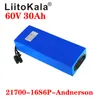 LiitoKala 60V30ah battery pack 16S6P bateria 60V 30AH Electric Bicycle Lithium Batteries Scooter 67.2V 1000W ebike