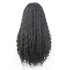 New Hand Brided Wigs para mulheres negras Peruca dianteira de renda sintética com cabelo bebê encaracolado ondulado para peruca de mulher cosplay wigs