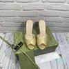 Designer Damenschuhe G Sandalen Hausschuhe Slides High Heels Luxus Schlangenleder Lammfell Flats Leder Gummi Sandale Gelee Schuhe Flach 7484