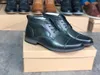 kutu Boyutu ile sıcak satış-Erkek Elbise Oxford ayakkabıları botları çizmeleri Klasik Modern Resmi Dantel Elbise Ayakkabı Parti Düğün ayakkabı hakiki deri